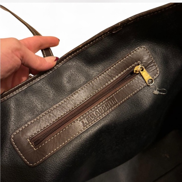 J.McLaughlin Vintage Velvelt Paisley Large Tote Bag. - Picture 6 of 7